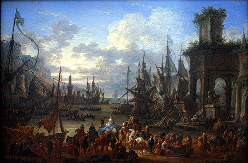 Le port, 1736, Jan Baptist van der Meiren