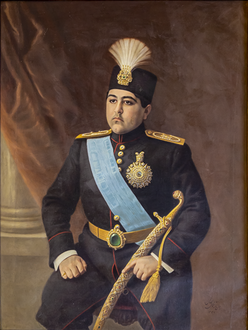 Portrait of Ahmad Shah Qajar, , Kamal-ol-molk