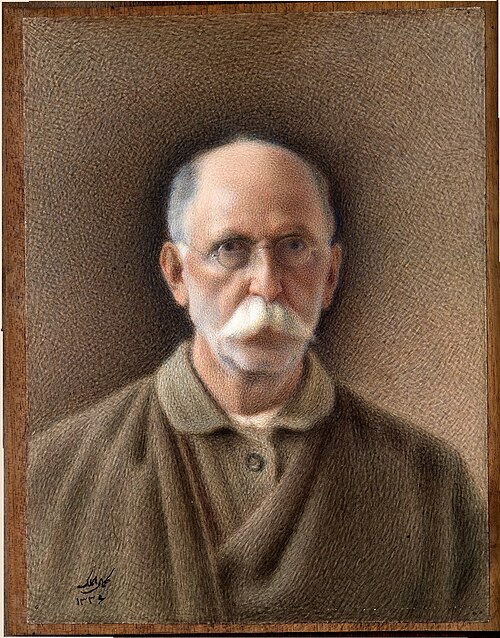 Self Portrait of Kamal-ol-molk, 1917, Kamal-ol-molk
