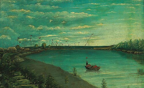 Shilat River, Farahabad, 1875, Kamal-ol-molk