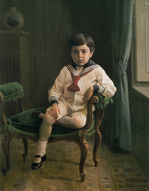 Boy with Sailor Costume, 1914, Kamal-ol-molk