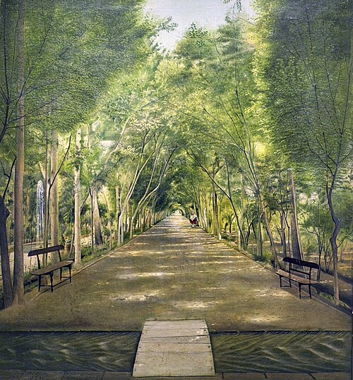 The Doshan Tappeh Street, 1885, Kamal-ol-molk