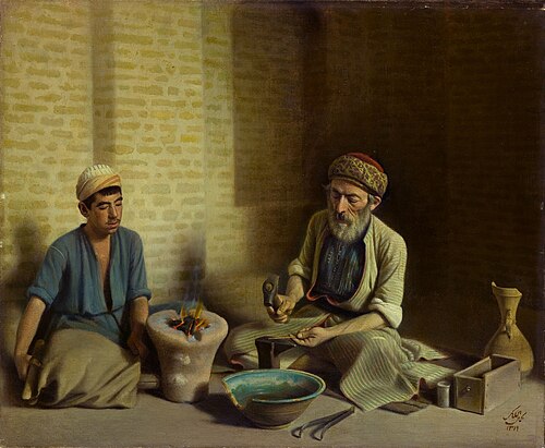 The Baqdadi goldsmith, 1901, Kamal-ol-molk