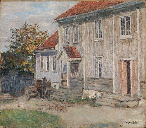 The Manor Undesløs at Toten, 1892, Signe Scheel