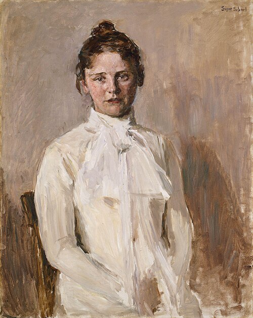 Portrait of Valborg Nicolaysen, the Artist's Sister, 1899, Signe Scheel
