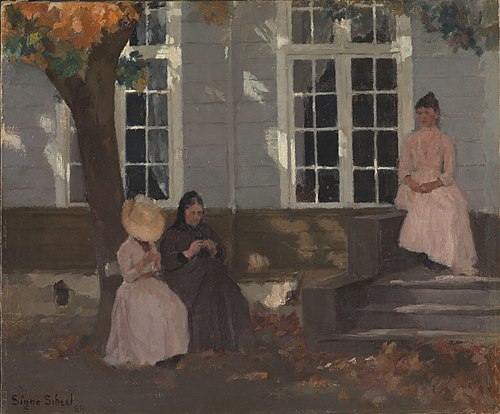 The Artist's Home, Undesløs, at Toten, 1888, Signe Scheel