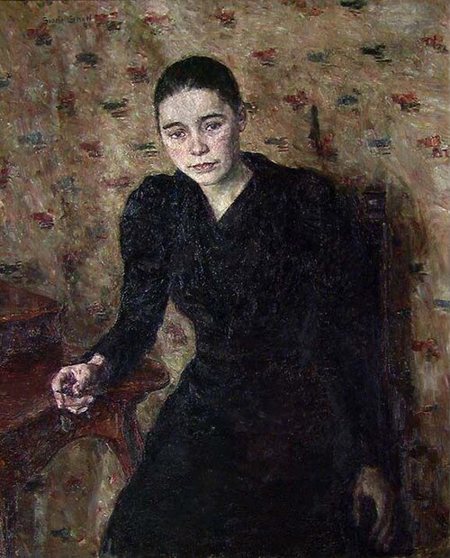 Portrait of Tora Scheel, The Artist's Sister, 1895, Signe Scheel