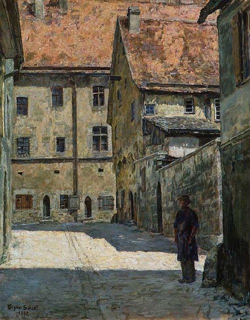 Street in Rothenburg, 1905, Signe Scheel