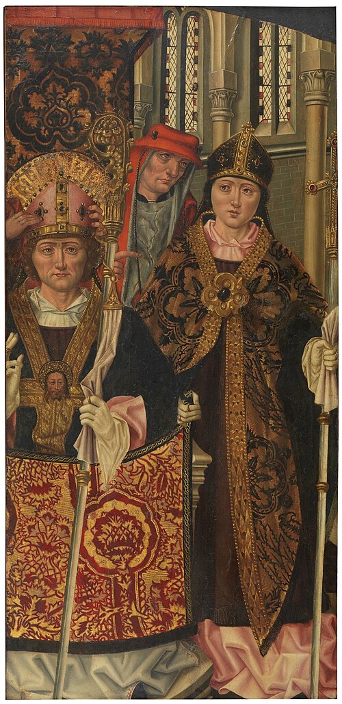 San Agustín de pontifical, 1401, Maître de Saint Nicolas