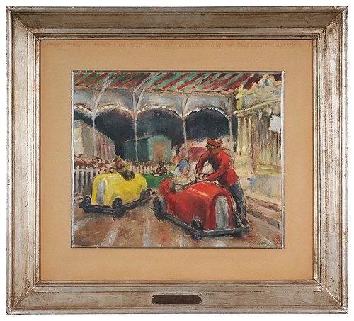 Manège d'autos tamponneuses, 1930, Roman Jarosz