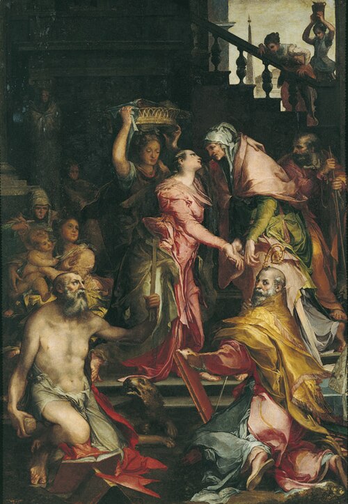 La Visitation de la Vierge à sainte Elisabeth, 1541, Cristoforo Gherardi