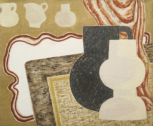Vases on a Table, 1937, Jessica Dismorr