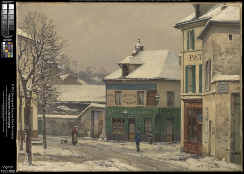 Snow Effect in the Suburbs, 1880, Victor Vignon