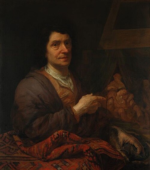 Self portrait, 1680, Joost Geel