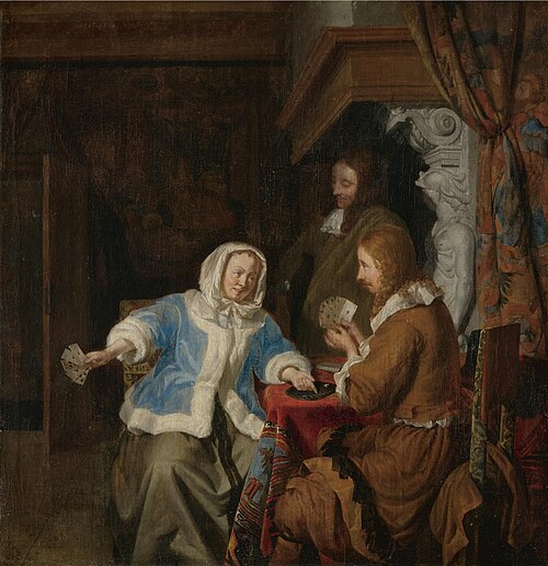 Card Players in an Interior, 1660, Joost Geel