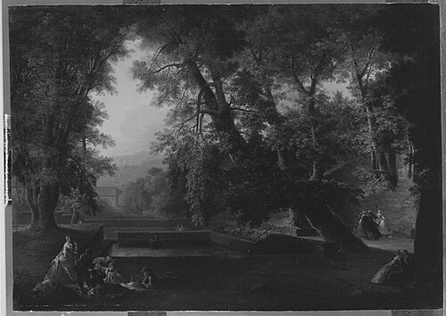 Der Wolfsbrunnen bei Heidelberg, 1739, Philipp Hieronymus Brinckmann