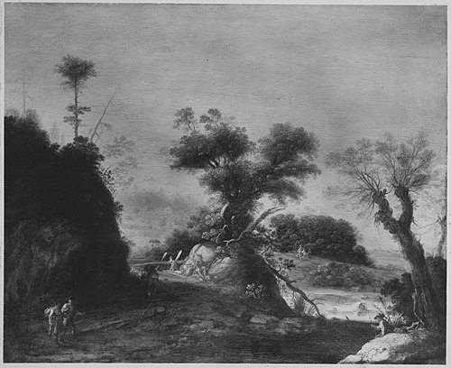 Baumlandschaft, 1734, Philipp Hieronymus Brinckmann