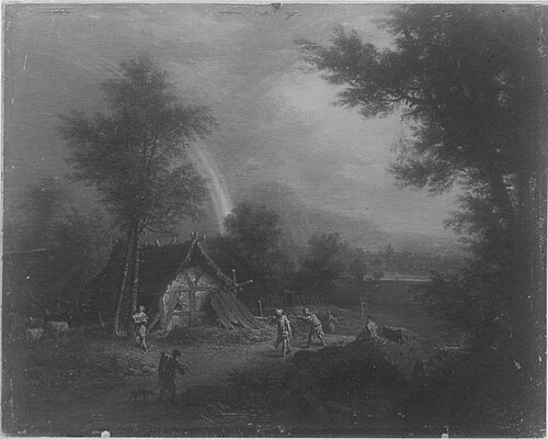 Ideallandschaft mit Josua und Kaleb, 1734, Philipp Hieronymus Brinckmann