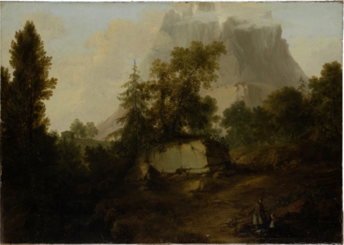 Mountain Landscape in Switzerland, 1745, Philipp Hieronymus Brinckmann