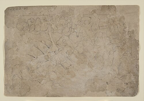 Building the Bridge to Lanka, 1753, Manaku