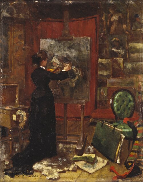 Selfportrait, 1876, Mimmi Zetterström