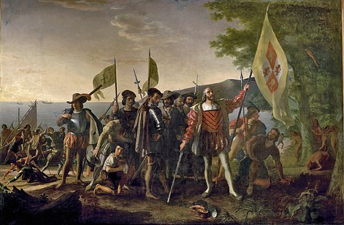 Landing of Columbus, 1847, John Vanderlyn
