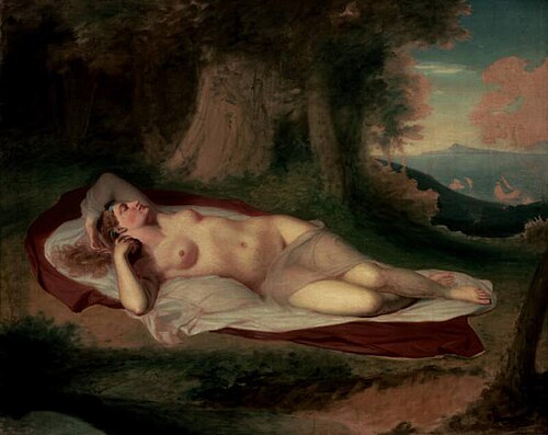 Ariadne Asleep on the Island of Naxos, 1821, John Vanderlyn