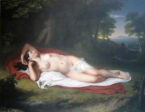 Ariadne Asleep on the Island of Naxos, 1850, John Vanderlyn