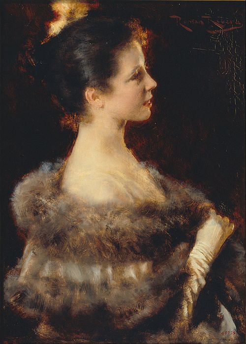 Woman in Evening Gown, 1893, Romà Ribera i Cirera