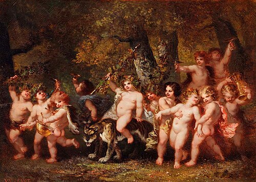The Infancy of Bacchus, 1850, André-Charles Voillemot