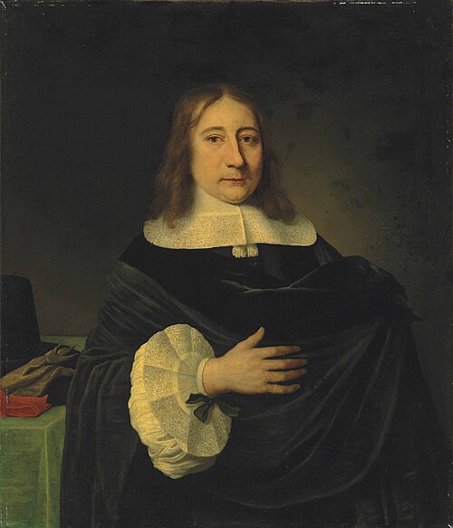 Portrait of one of the brothers Van der Burch, probably Arent van der Burch (1621-1691), 1656, 1656, Philips Koninck