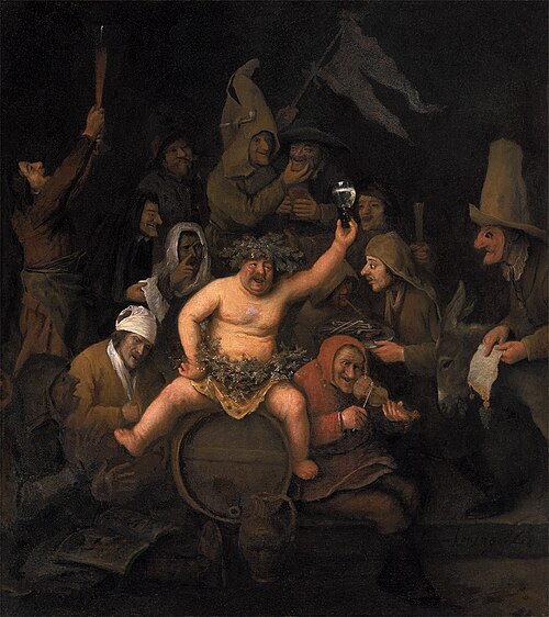 The Feast of Bacchus, 1654, Philips Koninck