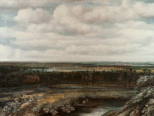 Landscape in Holland, 1665, Philips Koninck