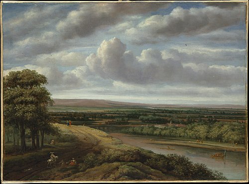 An Extensive Wooded Landscape, 1670, Philips Koninck