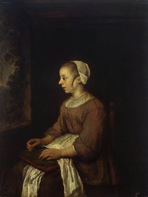 The Seamstress, 1671, Philips Koninck
