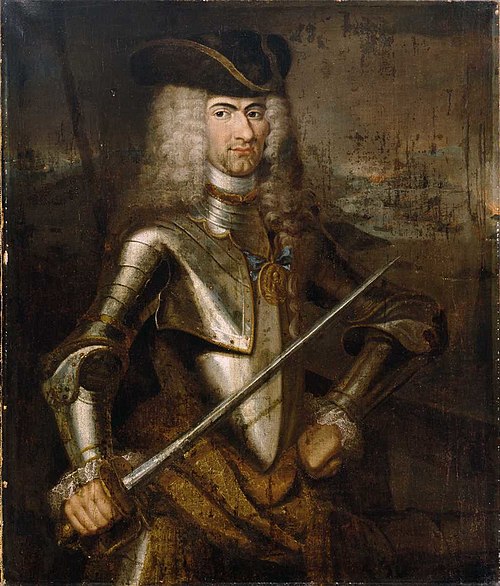 Portrait of Peter Wessel Tordenskiold, 1700, Jacob Coning