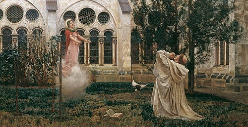 Vision of St Bernard, 1882, Wilhelm Bernatzik