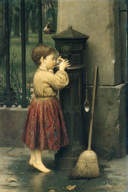 The Crossing Sweeper, 1860, Seymour Joseph Guy
