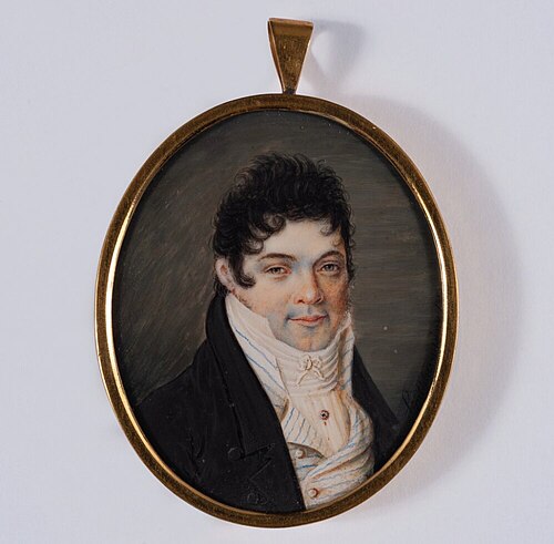 Porträtt av en man, 1812, Per Lindhberg