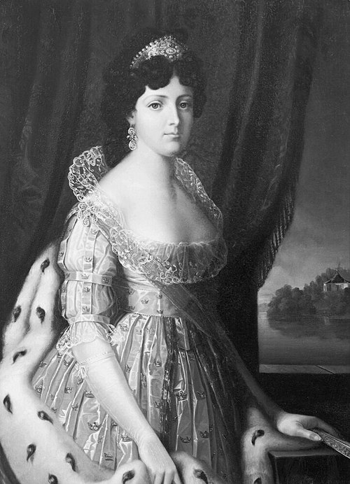 Fredrika Dorotea Vilhelmina (1781-1826), princess of Baden, queen of Sweden, married to Gustav IV Ad, 1850, Eric Bogislaus Skjöldebrand