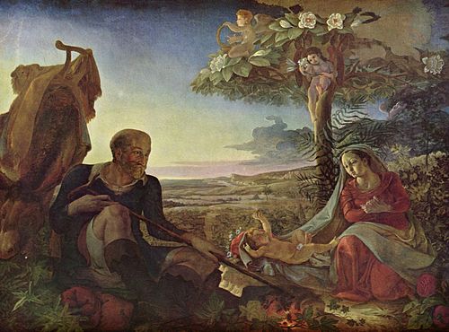 Le Repos pendant la fuite, 1805, Philipp Otto Runge