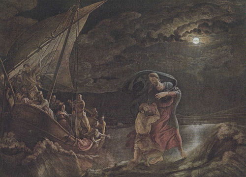 Pierre sur les eaux, 1806, Philipp Otto Runge