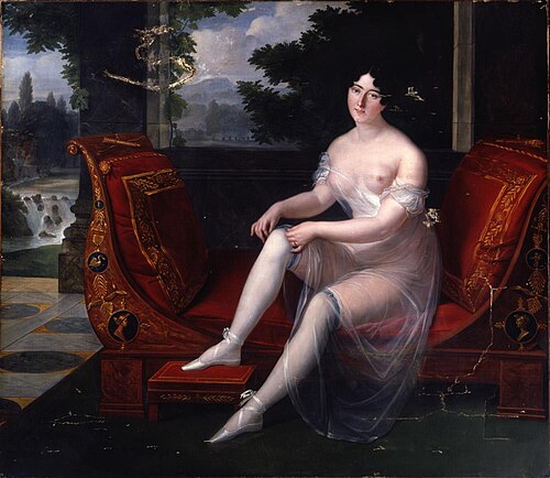 Presumed Portrait of Pauline Bonaparte Borghese, 1810, Louis Benjamin Marie Devouges