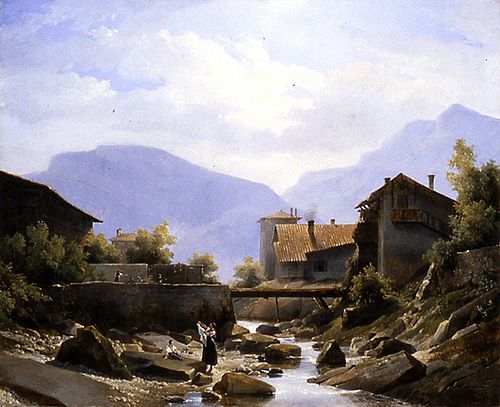 View of Savoy, 1827, Robert Léopold Leprince