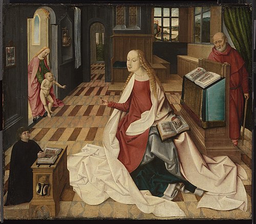 The Education of the Infant Christ, 1506, Rueland Frueauf the Elder