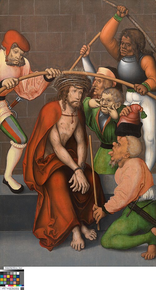 Le Couronnement d'épines, 1520, Meister des Pflockschen Altars