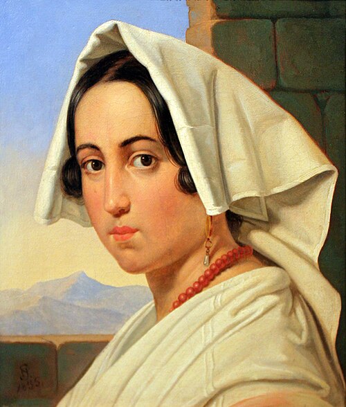 Portrait of a young Italian, 1835, Niels Simonsen