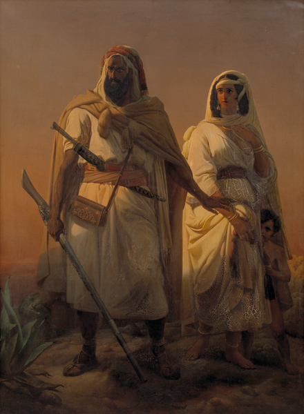 An Arab Family in the Desert, 1847, Niels Simonsen