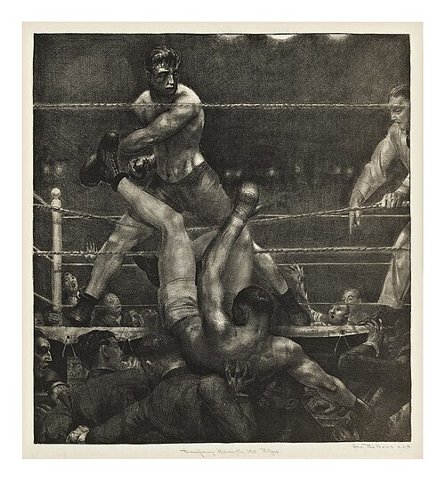 Dempsey Through the Ropes, , George Bellows