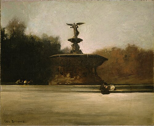 Bethesda Fountain (Fountain in Central Park), 1905, George Bellows